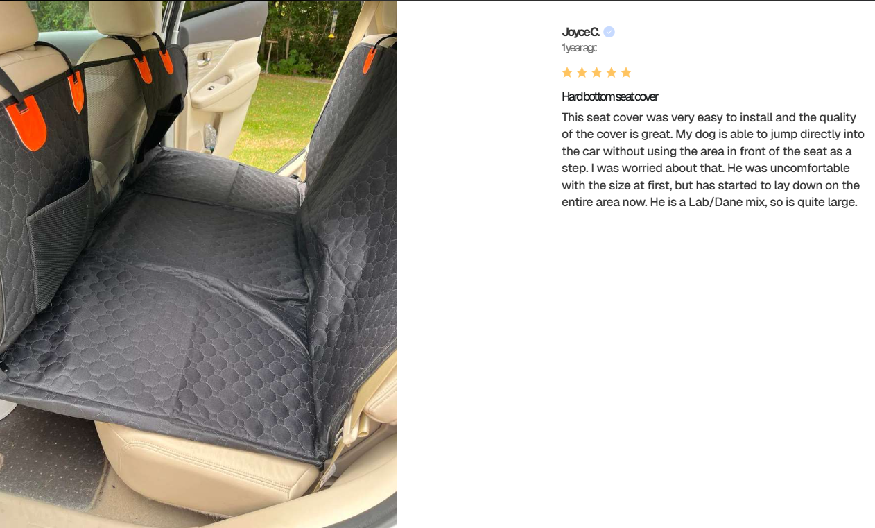 Back Seat Extender for Dogs