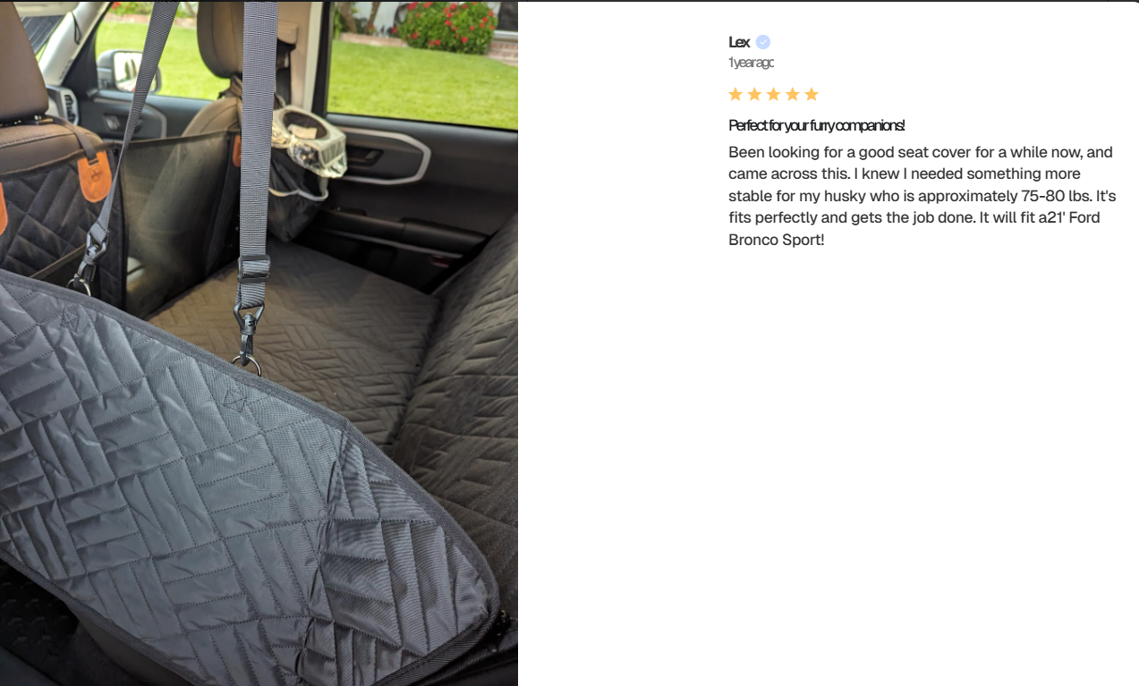 Back Seat Extender for Dogs